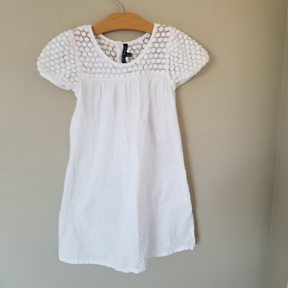 Lili Gaufrette cotton polka dotted eyelet dress